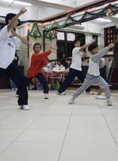 Kung Fu Team in Hong Kong training Hong kong Xia Quan school
